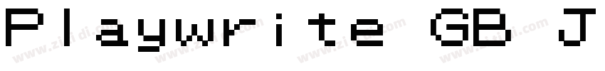 Playwrite GB J字体转换